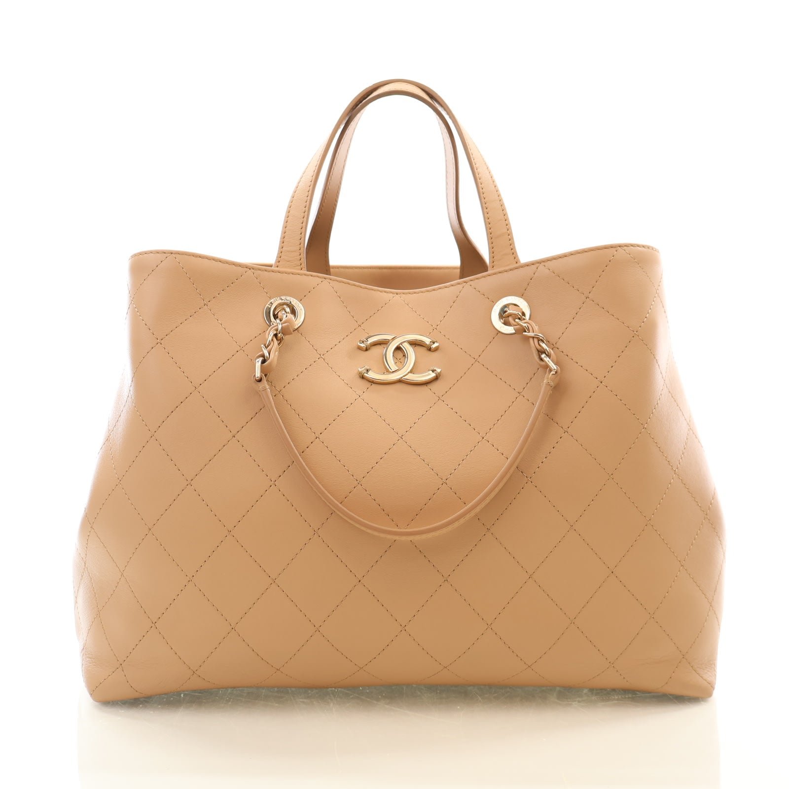 Chanel Large Calfskin Serial Shopping Tote