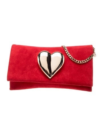 Carolina Herrera Suede Clutch
