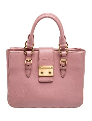 Miu Miu Leather Top Handle Bag
