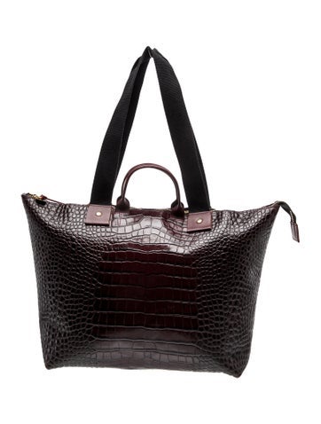 Embossed Leather Tote