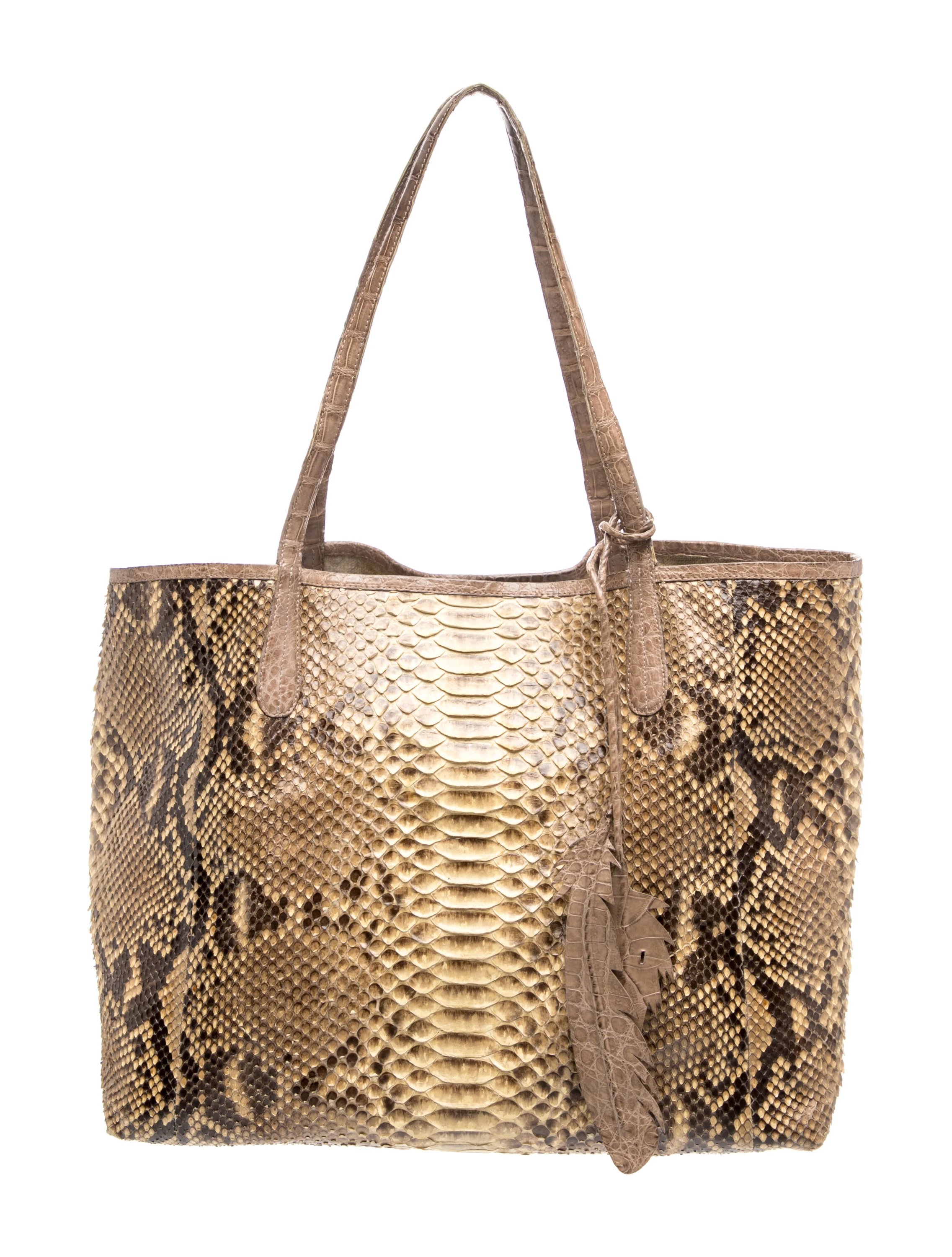 Nancy Gonzalez Snakeskin Tote