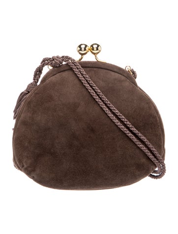 Judith Leiber Suede Evening Bag