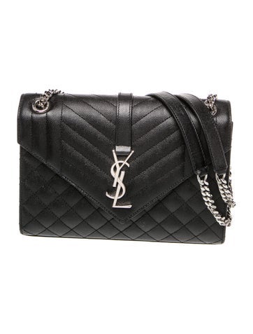 Leather Small Envelope Matelassé Shoulder Bag Small