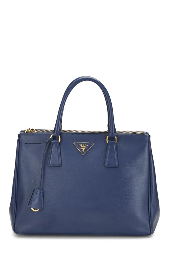 Blue Saffiano Executive Tote Medium