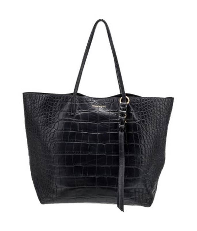 Alexander McQueen Mcqueen Embossed Leather Tote