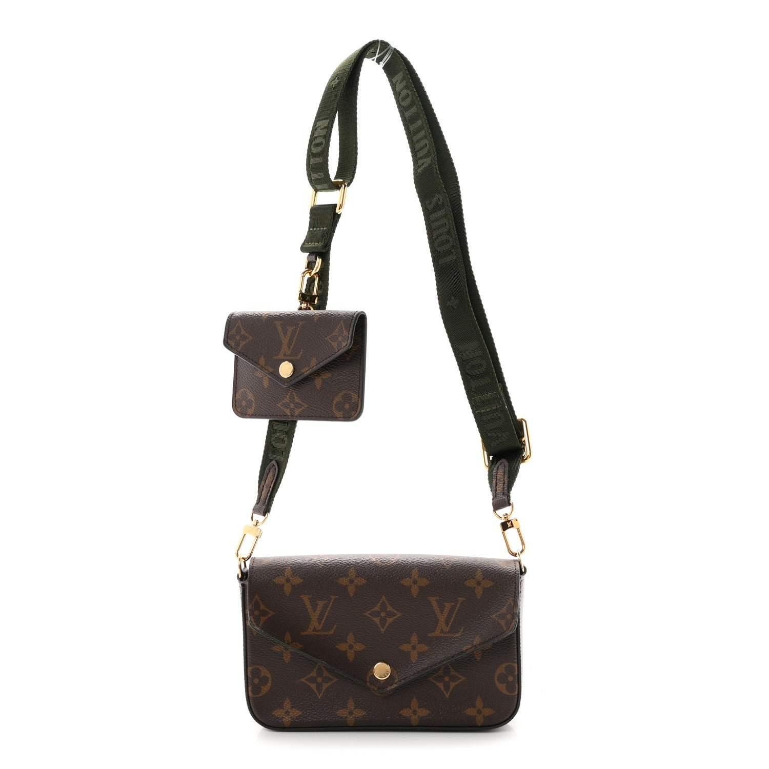 Louis Vuitton Monogram Felicie Strap & Go Kaki