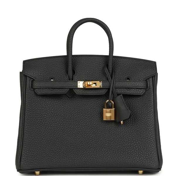 Hermes Hermes Birkin 25 Plomb Togo Gold Hardware