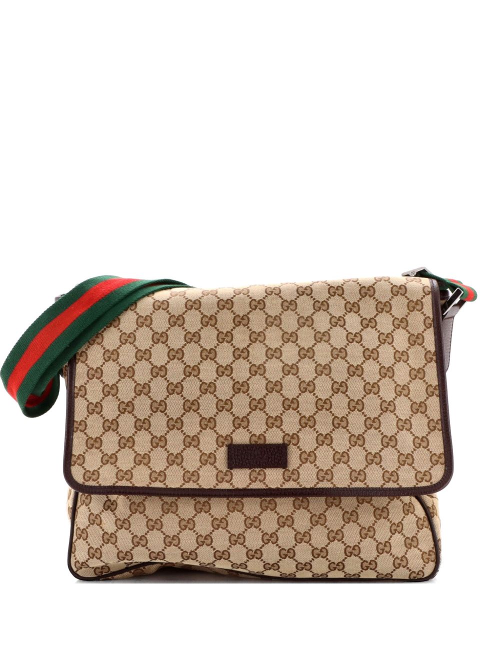 Web Strap Flap Messenger GG Canvas Medium crossbody bag