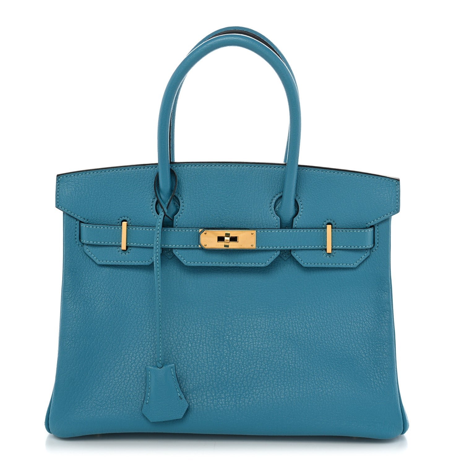 Hermes Chevre de Coromandel Birkin 30 Turquoise