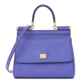 Dolce & Gabbana DOLCE &amp; GABBANA Dauphine Small Miss Sicily Satchel Purple