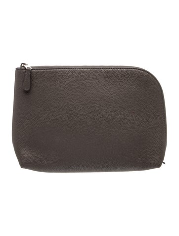 Leather Leather Clutch Medium