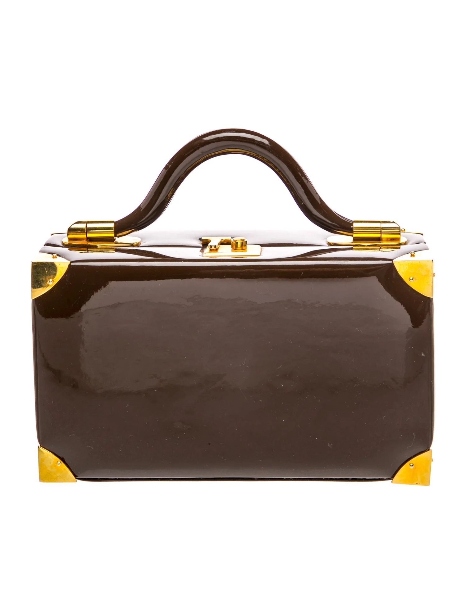 Judith Leiber Leather Top Handle Bag Vintage