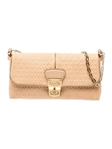 Embossed Leather Shoulder Bag