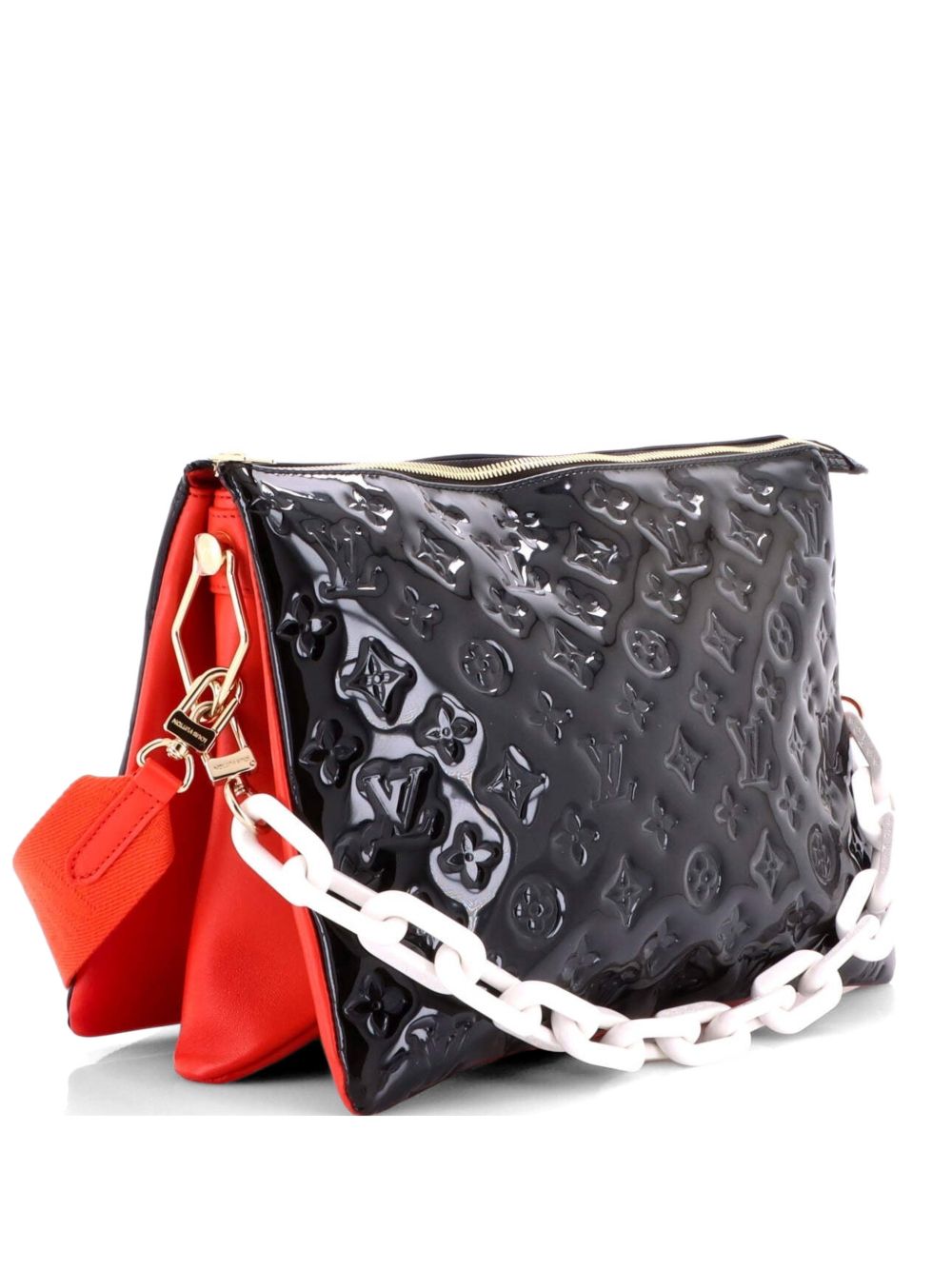 Coussin Bag Monogram Embossed Patent MM shoulder bag