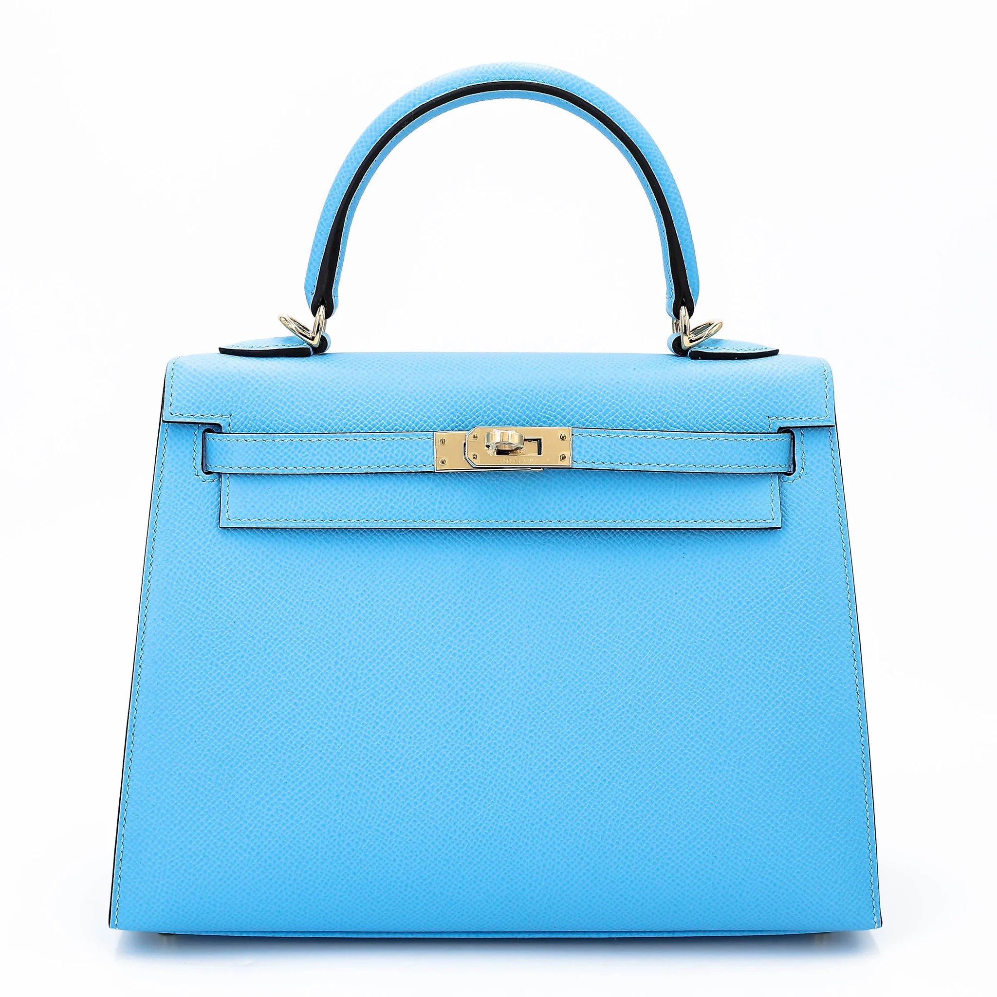 Hermes Special Order Kelly 25 Sellier HSS Celeste (7N) Bleu Saphir (73) Epsom Permabrass hardware W (2024)