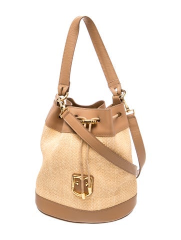 Raffia Bucket Bag