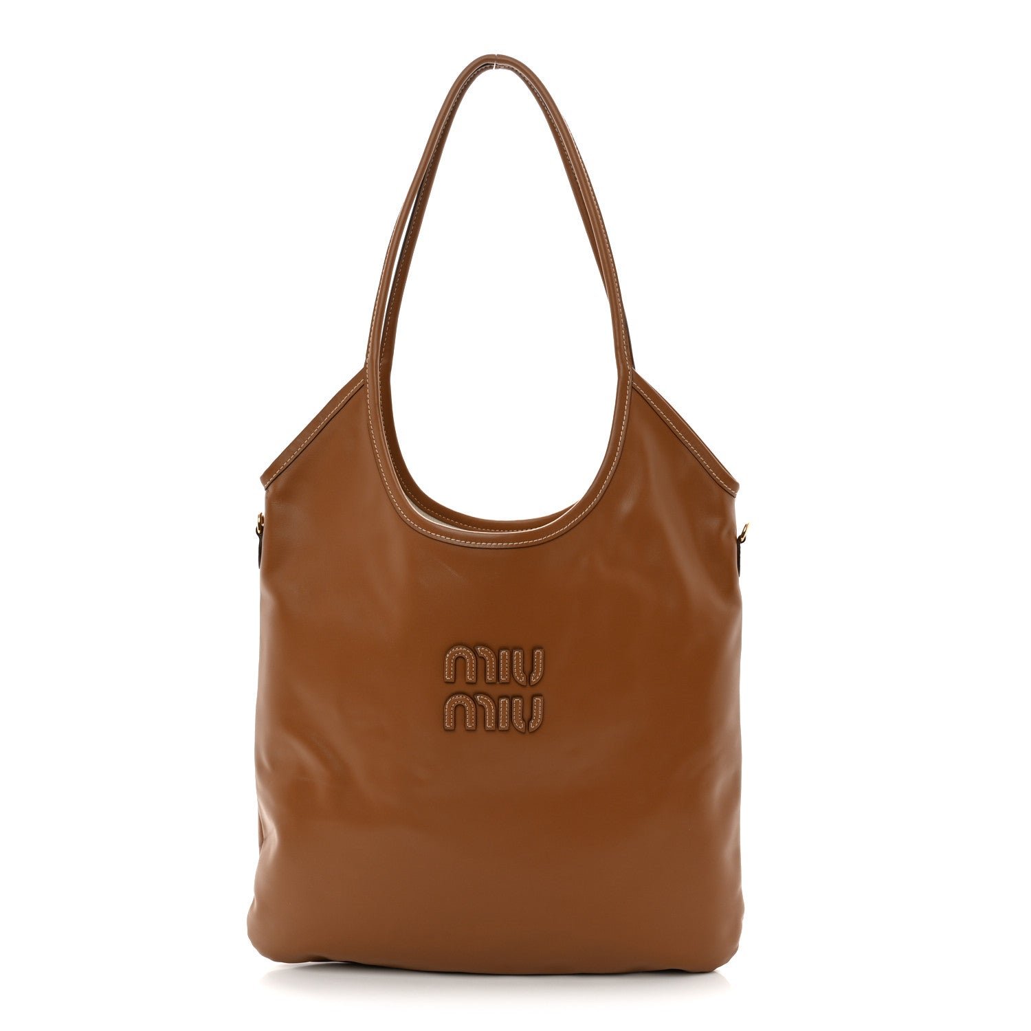 Miu Miu Nappa Ivy Bag Caramel