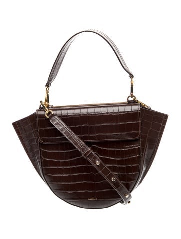 Embossed Leather Top Handle Bag