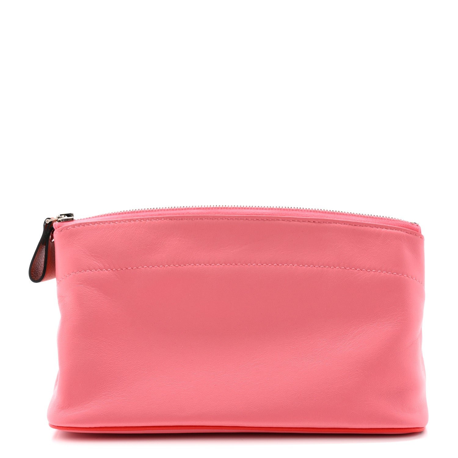 Hermes Lambskin Swift Tohubohu Pouch PM Rose Azalee Rose Jaipur