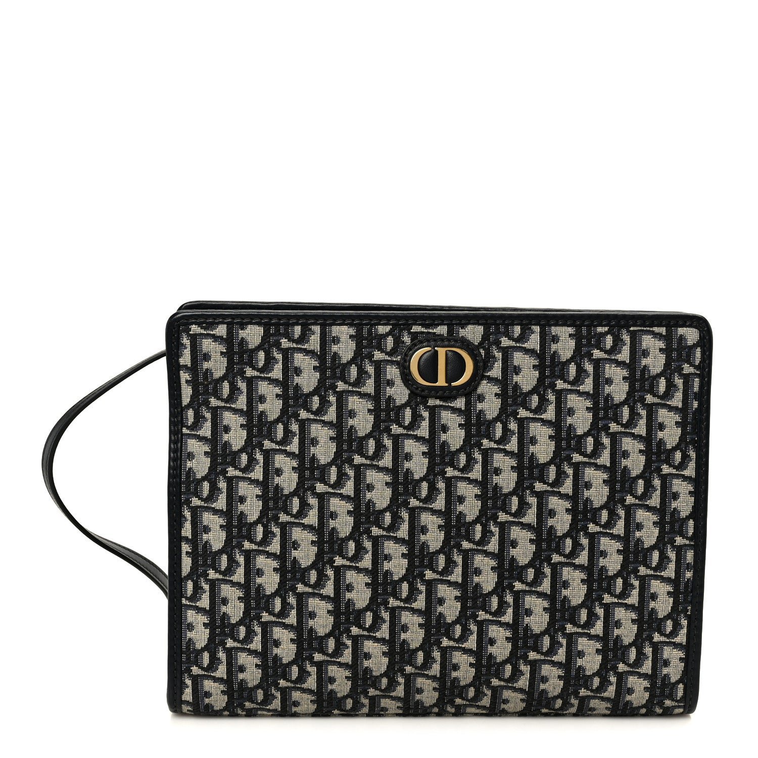 Christian Dior Oblique 30 Montaigne Pouch Blue