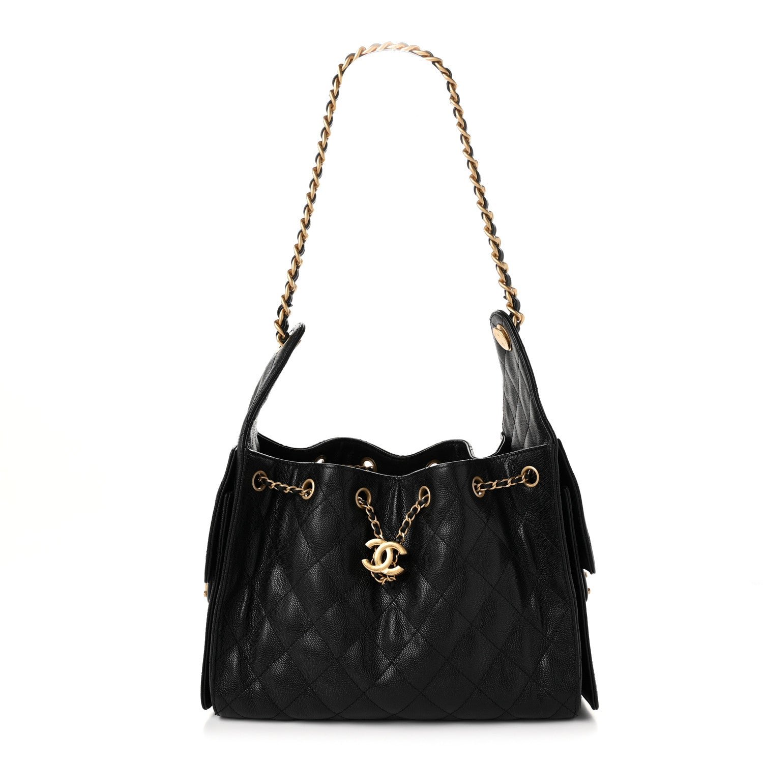 Chanel Caviar Quilted Small Chanel 25 Handbag Black