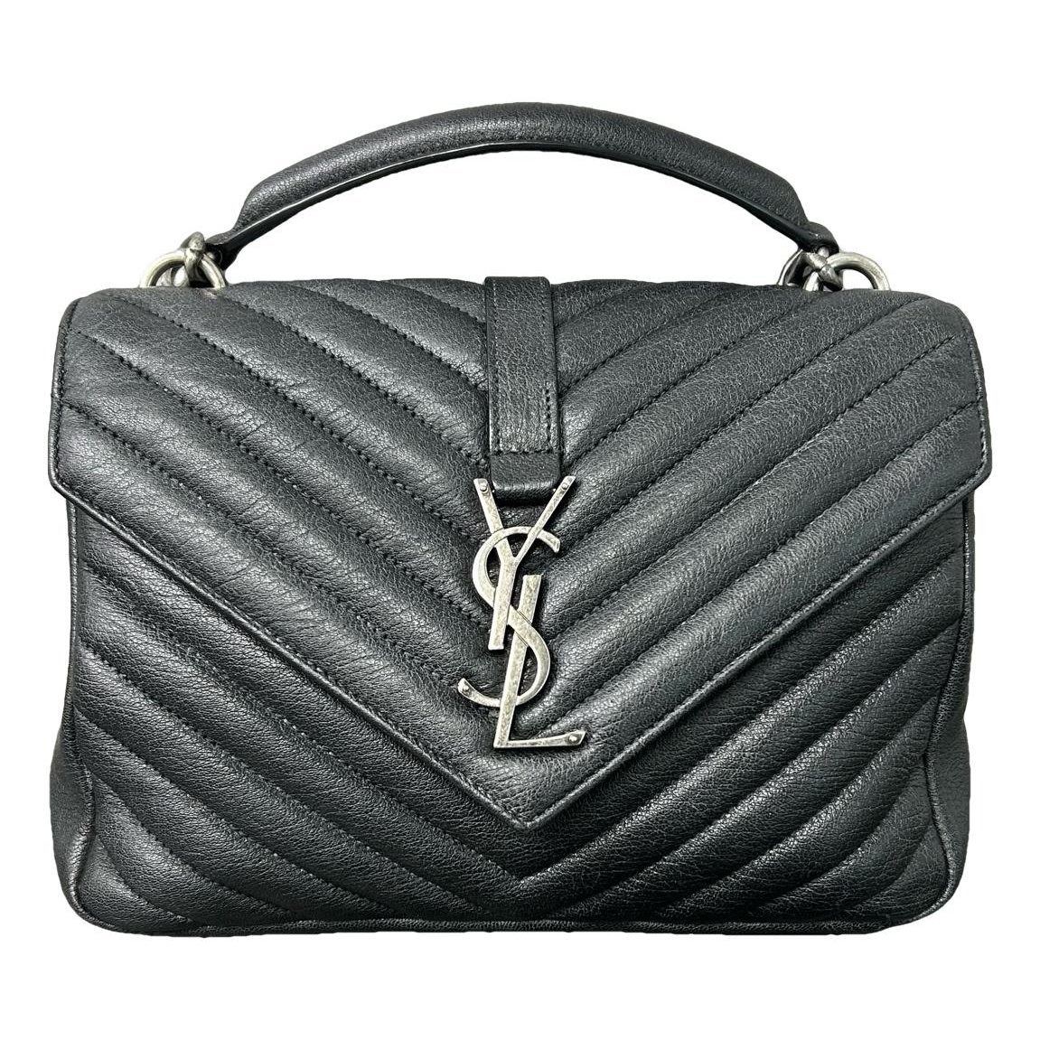 Collége monogramme leather handbag