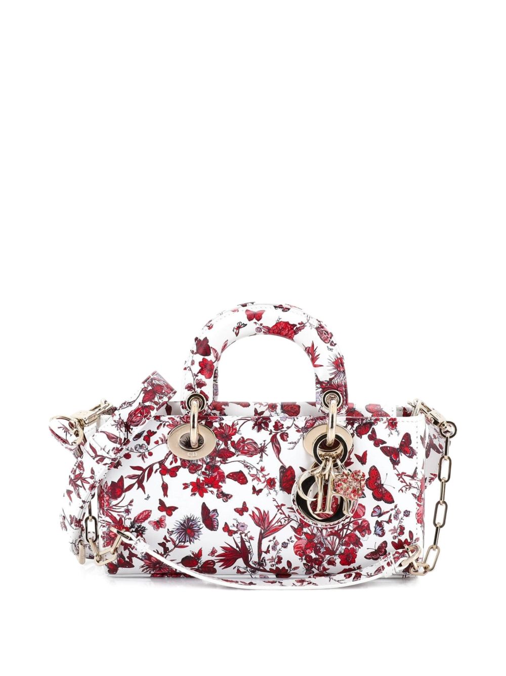 Lady D-Joy Bag Printed Leather Small satchel