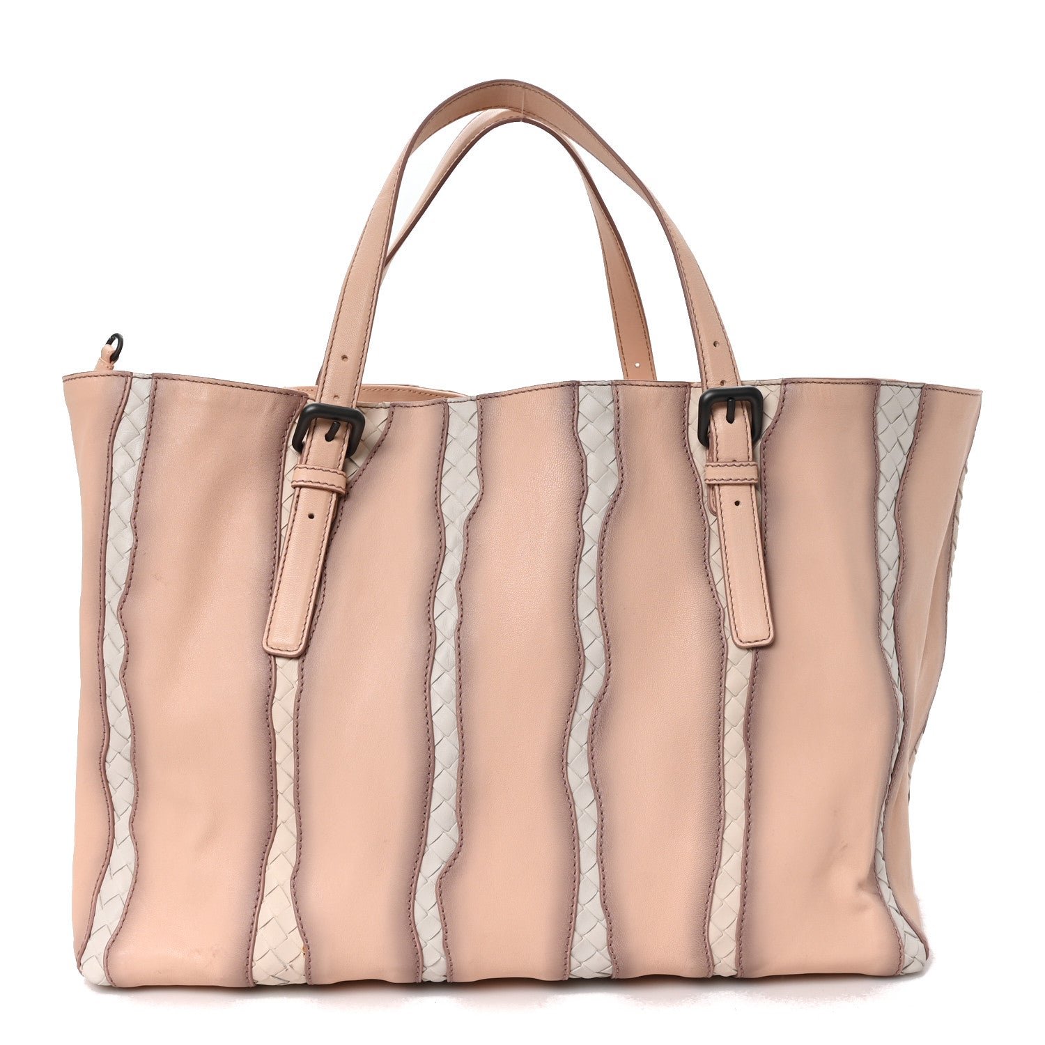Bottega Veneta Bottega Veneta Nappa Intrecciato Large Glimmer Tote Flamingo