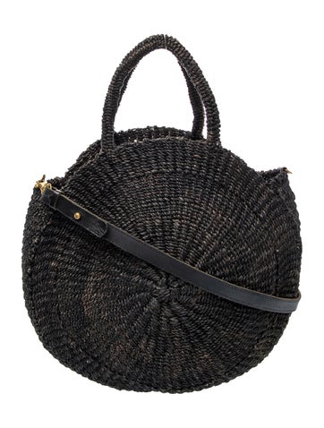 Straw Top Handle Bag