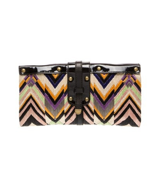 Etro Straw Clutch