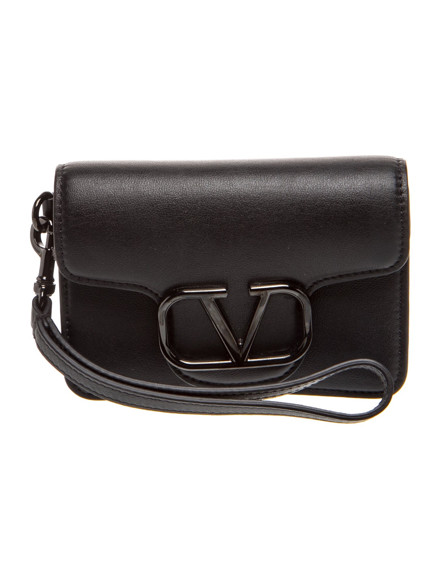 Leather VLogo pouch Mini