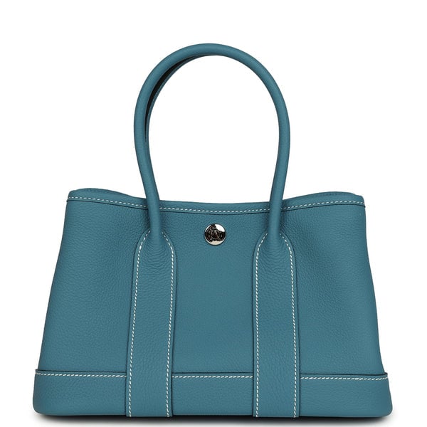 Hermes Hermes Garden Party Neo 23 Blue Jean Togo Palladium Hardware