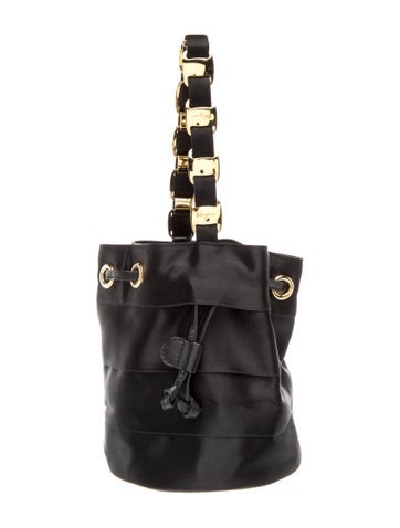 Salvatore Ferragamo Satin Top Handle Bag