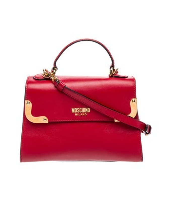 Moschino Leather Top Handle Bag
