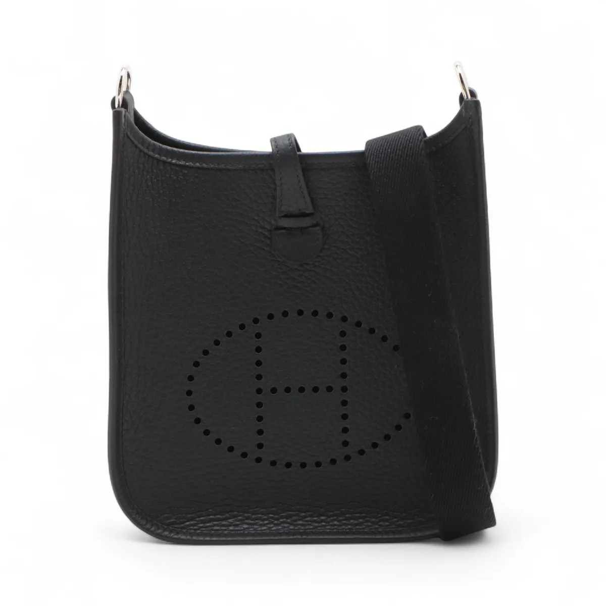 Hermès evelyn 16 TPM Amazon Taurillon Clemence Black Silver Metal Fittings