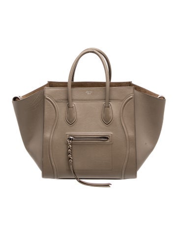 Celine Leather Luggage Phantom Medium
