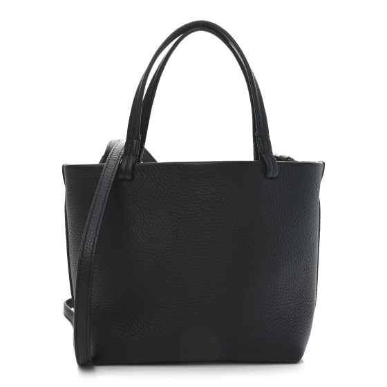 The Row Grained Calfskin Small Park Tote Black