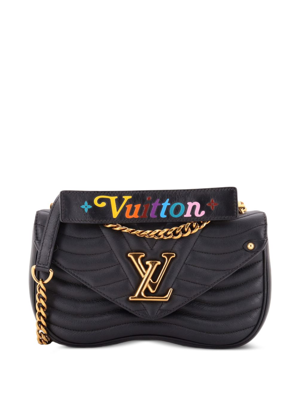 New Wave Chain Bag Quilted Leather MM crossbody bag