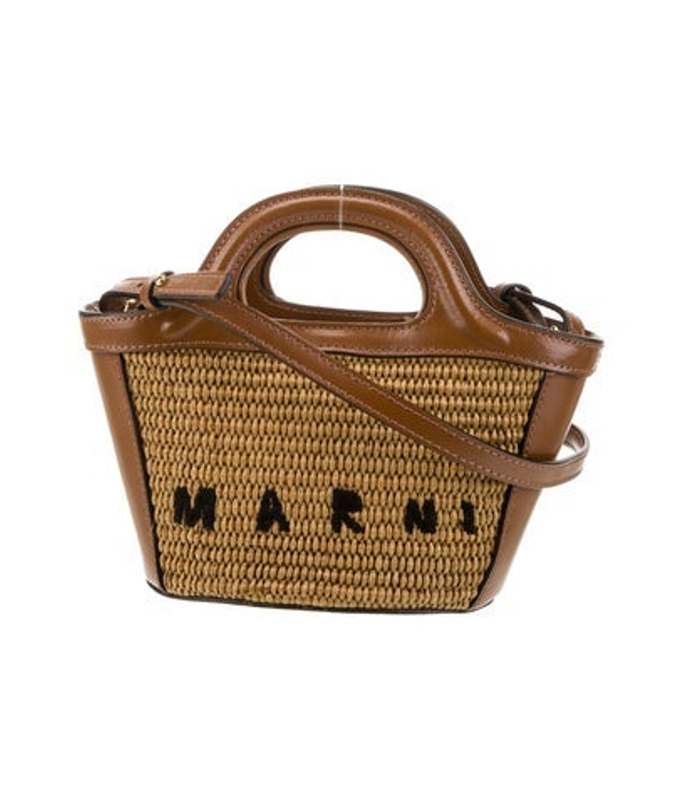 Marni Raffia Top Handle Bag