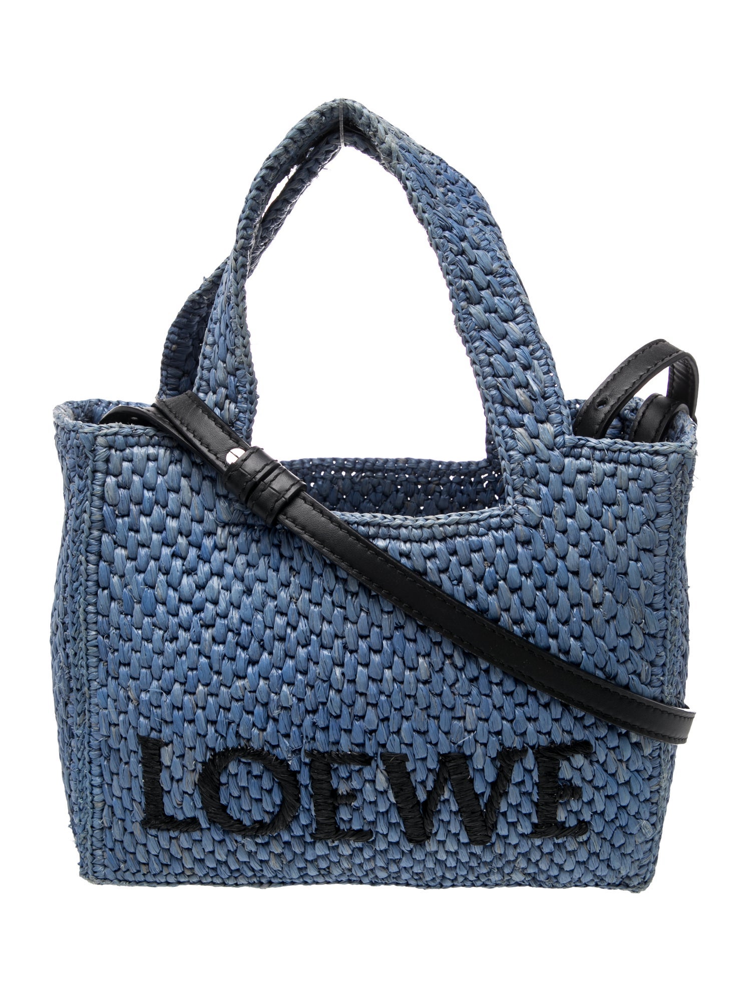 Loewe Raffia Raffia Font Tote Small 2025