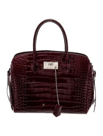 Alligator Top Handle Bag