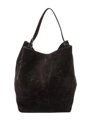 Suede Belted Suede Tote