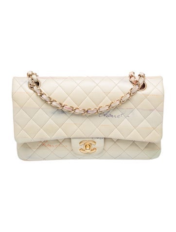 Watercolor Medium Double Flap Bag