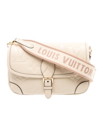 LV Monogram Neutral Giant Monogram Diane Crossbody Bag
