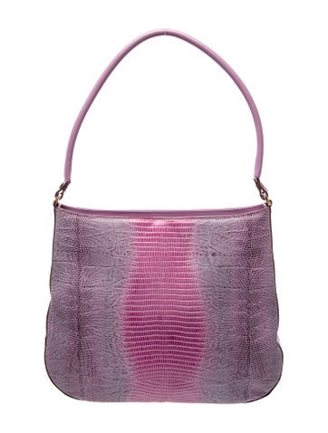 Embossed Leather Shoulder Bag