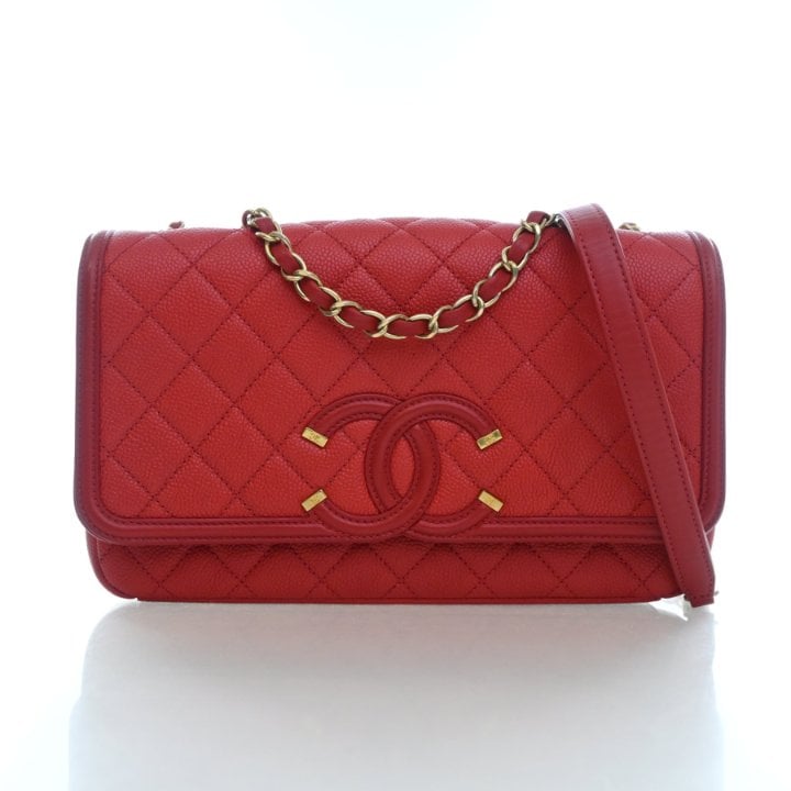 Chanel Medium Caviar Filigree Flap Bag