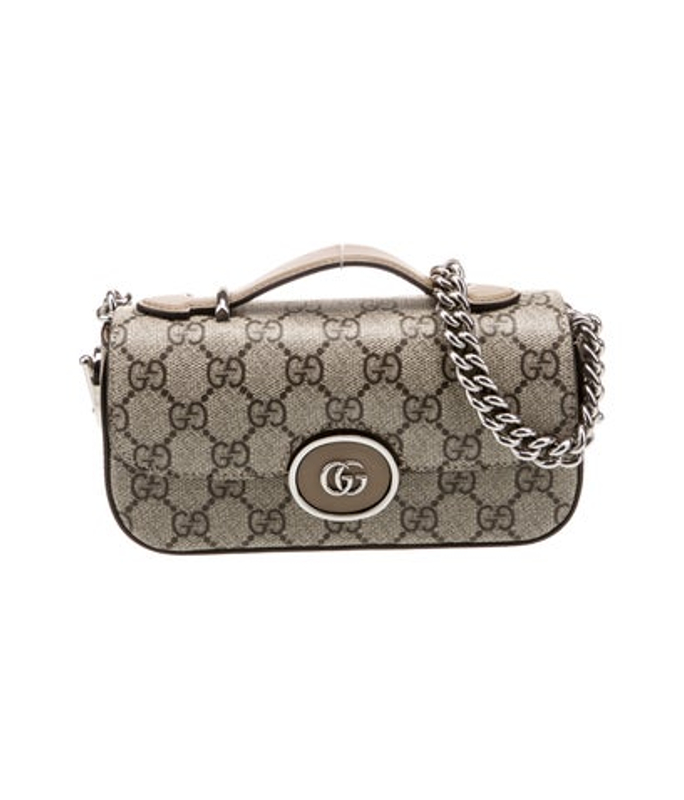 Gucci Gg Supreme Double G Mini Petite Gg Shoulder Bag Mini