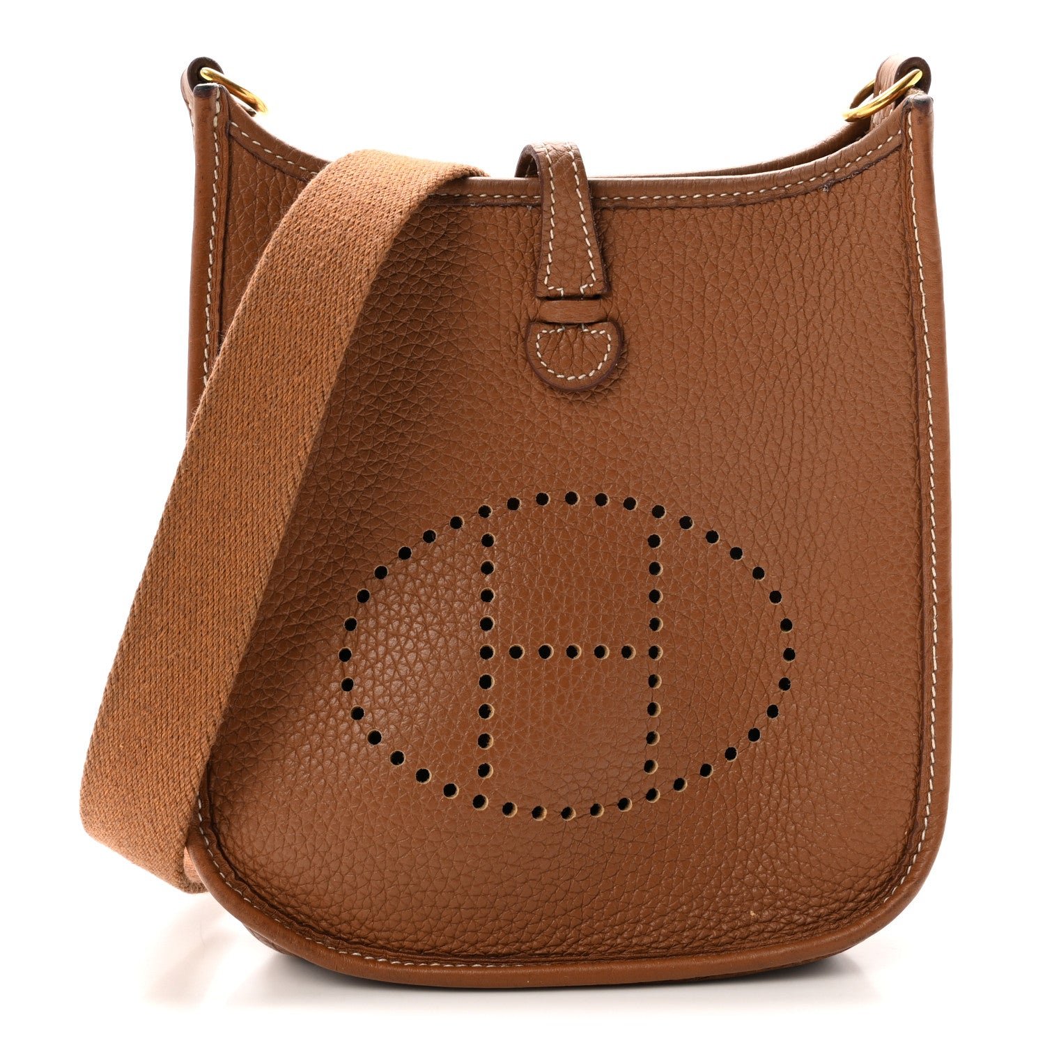 Hermes Taurillon Clemence Evelyne TPM Gold