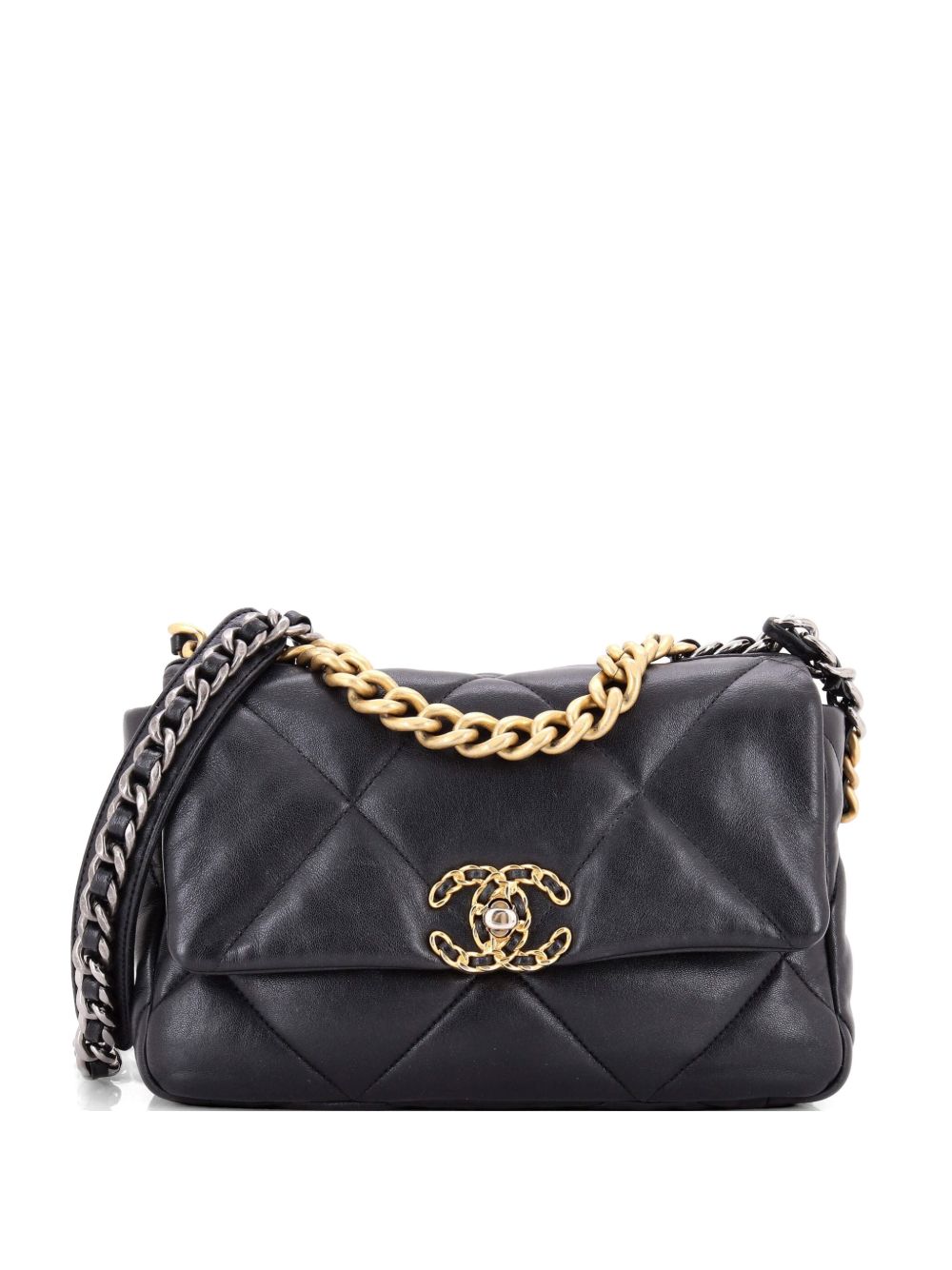 19 Flap Bag Quilted Leather Medium crossbody bag