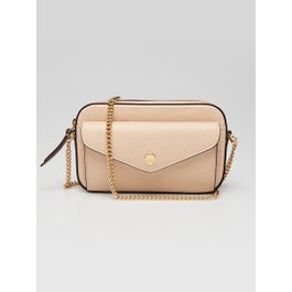 Gucci Beige GG Embossed Leather Super Mini Pochette Crossbody Bag